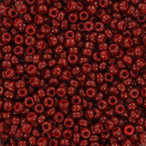 Miyuki Rocailles 11/0 Duracoat opaque maroon red 11-4470
