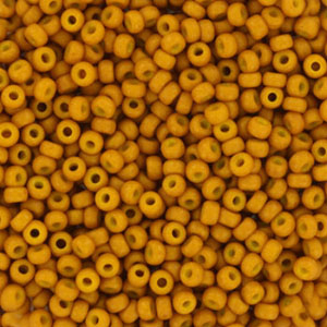 Miyuki Rocailles 11/0 Opaque matte mustard brown  11-2312