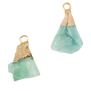 Naturstein Anh&auml;nger Aventurinquarz Crysolite green-gold
