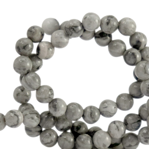 Naturstein Perlen Dolomit 4mm Marble grey