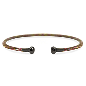 C.U.S&reg; Schmuck Armreif Brown-silver anthracite