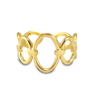 Ringe aus Stainless Steel - Rostfreiem Stahl Gold