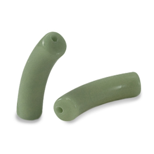 Acryl perlen Tube Vintage olive green