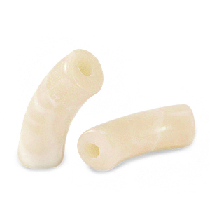 Acryl perlen Tube Caramel beige marble