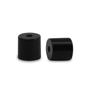 Natursteinperlen Disc 2x2mm Midnight black