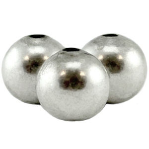 DQ Metall Perlen 4mm Antik silber