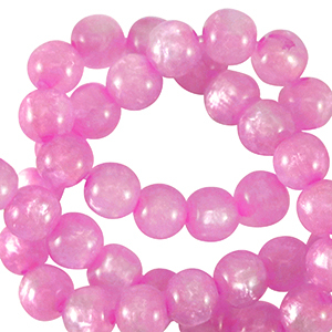 Polaris Perlen 6 mm rund Mosso Spring azalea pink