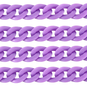 Acrylkette 18mm matt Petal purple