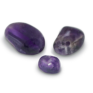 Naturstein Perlen Amethyst Purple
