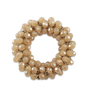 Top Facett Anh&auml;nger 32mm Beige