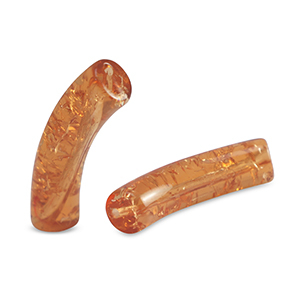 Tube Acrylperlen crackle Copper brown