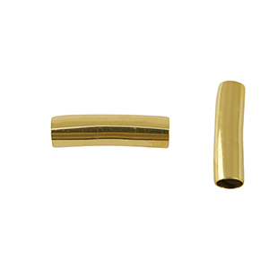 Stainless Steel - Rostfrei Stahl Perlen Tube 20mm Gold