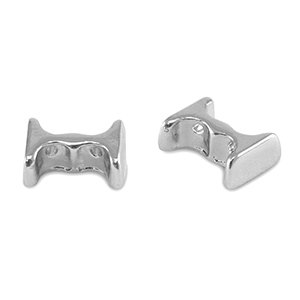 Tile beads Silver