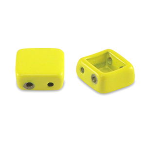 Tile beads Viereck Yellow