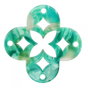 Resin Anh&auml;nger Mosaik Turquoise-green