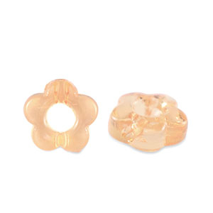 Acryl Perlen Blume Transparent copper brown