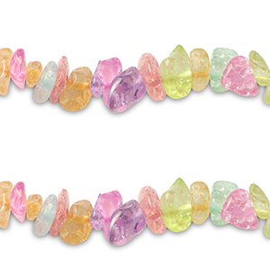 Glasperlen Chips Transparent-multicolour