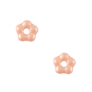 B&ouml;hmische Perlen Blume 5mm Peach blush pink