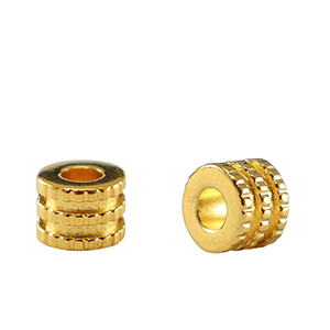 Metall Perlen DQ Tubes Gold (Nickelfrei)