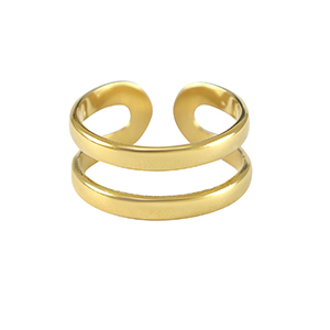 Ringe aus Stainless Steel - Rostfreiem Stahl Gold