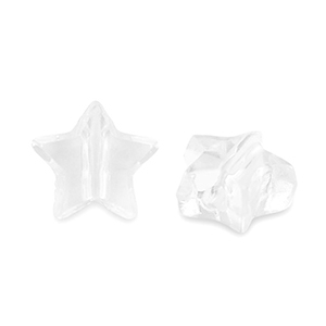 Acryl Perlen Stern Transparent