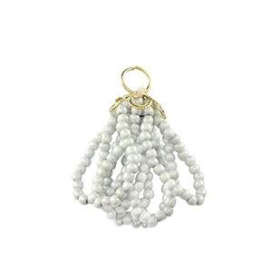 Top Facett Perlen Anh&auml;nger Gold-icy grey