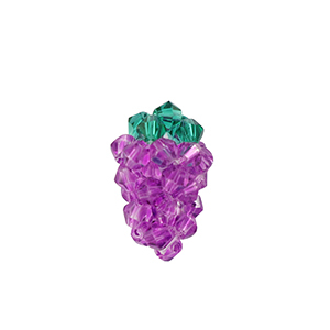 Top Facett Perlen Anh&auml;nger Traube Purple-green