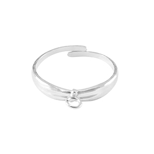 Ringe aus Stainless Steel - Rostfreiem Stahl mit &Ouml;se Silber