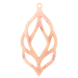 Resin Anh&auml;nger Peach pink opal