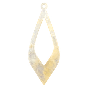 Resin Anh&auml;nger Sand beige transparent