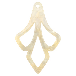 Resin Anh&auml;nger Sand beige transparent