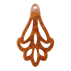 Resin Anh&auml;nger Topaz brown