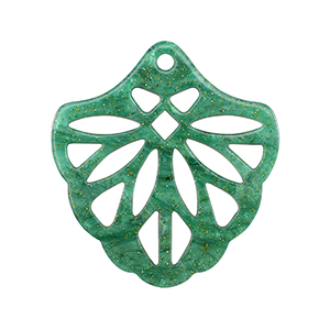 Resin Anh&auml;nger Multicolor green