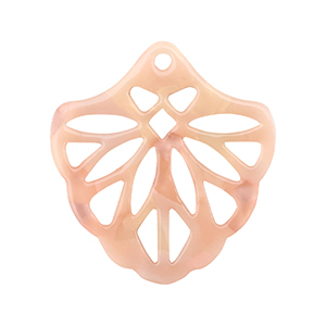 Resin Anh&auml;nger Peach pink opal