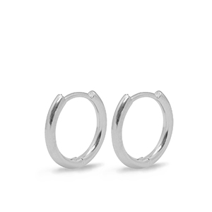 Metall Zubeh&ouml;r DQ Ohrringe Creolen 16mm Silber (Nickelfrei)