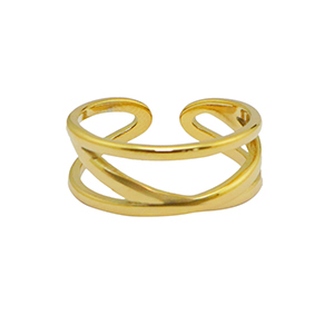 Ringe aus Stainless Steel - Rostfreiem Stahl Gold