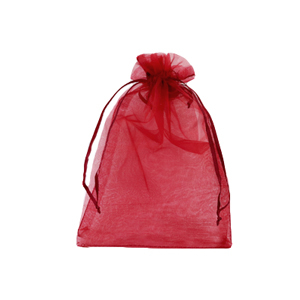 Schmuckbeutel Organza 10x12cm Cherry pink