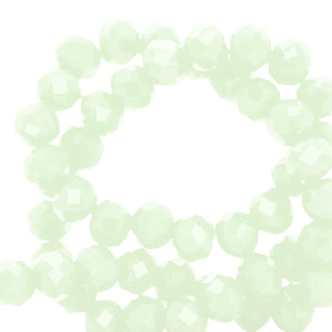 Top Glas Facett Perlen 4x3mm rondellen Mint green