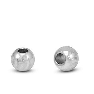Stainless Steel - Rostfrei Stahl Perlen 6mm Silver