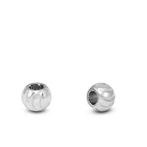 Stainless Steel - Rostfrei Stahl Perlen 3mm Silver