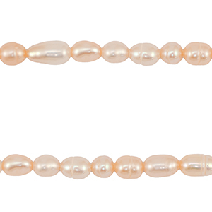 BQ S&uuml;&szlig;wasserperlen Rice 4-7x4-5mm Peach rose