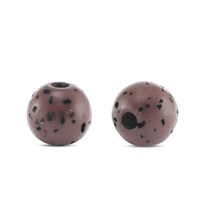 Polaris Perlen 6 mm rund Sassi Lavender frost-black