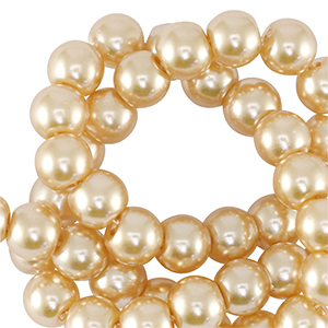 Glaswachsperlen 6mm Cream