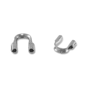 Stainless Steel - Rostfreiem Stahl Schmuckzubeh&ouml;r Drahtschutz Silver