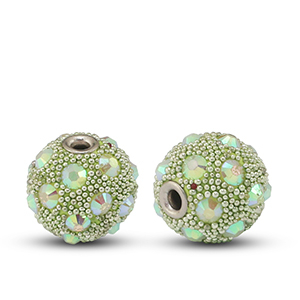 Bohemian-Perlen Gr&uuml;n-strass