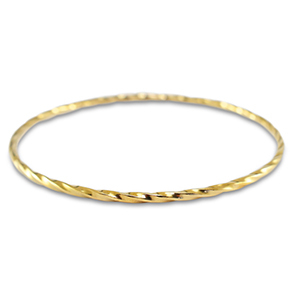 Armb&auml;nder aus Stainless Steel - Rostfreiem Stahl Verdreht Gold