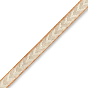 Schmuckband mit Text Pfeil Sandstone brown