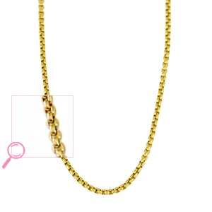 Ketten aus Stainless Steel - Rostfreiem Stahl Gold