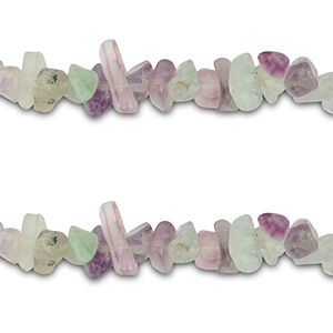Chip Steine Perlen Fluorit Purple-green white