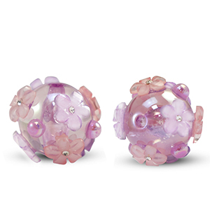 Acryl perlen Blume Purple-pink